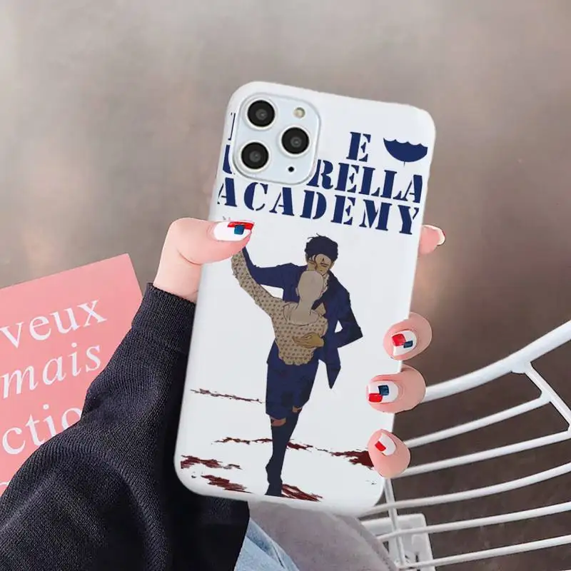 

The Umbrella Academy Cartoons five Phone Case Candy Color for iPhone 6 7 8 11 12 s mini pro X XS XR MAX Plus