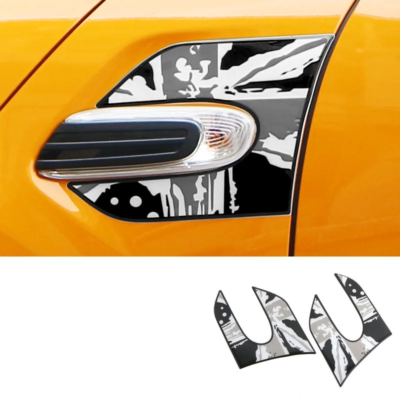 3D наклейка на боковую пластину автомобиля с принтом Union Jack крыло наклейки для Mini