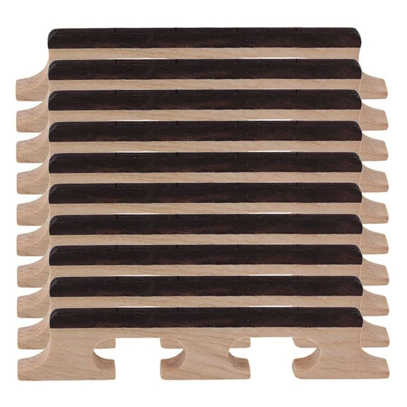 

10 шт. мост банджо 4 струны банджо с прорезью мост репальцевые части для 4 струн банджо