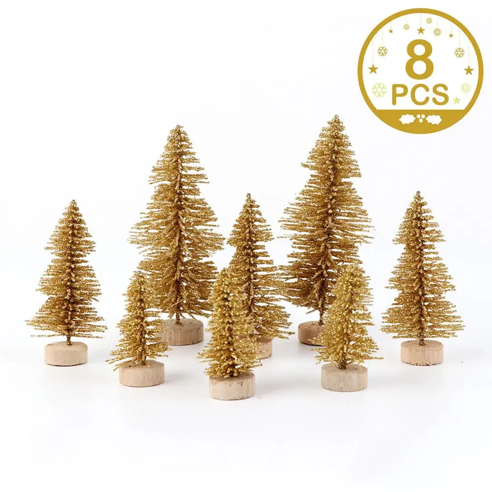 8pcs Fake Tree GL OurWarm DIY войлочная Рождественская елка-календарь орнамент стикер дети родитель Подарки Игрушка веселое украшение для рождественской вечеринки Подарки на год - Цвет: 8pcs Fake Tree GL