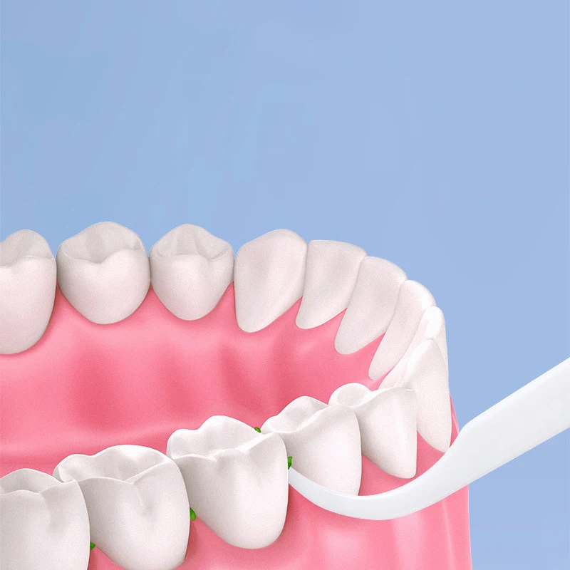 

100pcs White Dental Floss Pick Tooth Cleaner Sticks 7.5cm Floss Pick Interdental Brush Flosser for Oral Cleaning Care