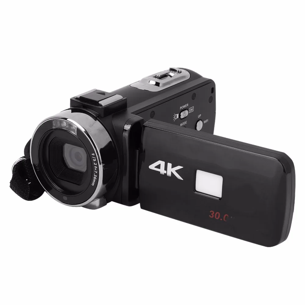 3 дюйма 4K HD видео Камера Wi-Fi Ночное видение 16x Zoom ультра-hd Сенсорный экран Цифровая видеокамера Камера комплект с пультом дистанционного управления Управление