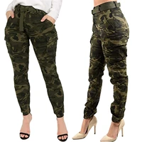 high waist pants camouflage slim fit joggers women harem camo pants streetwear punk black cargo pants women capris trousersg30