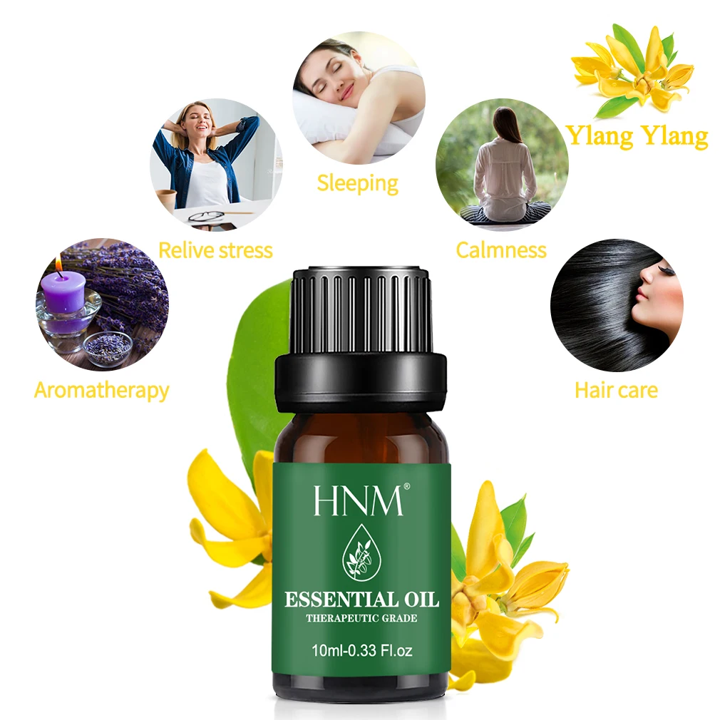 HNM Ylang 10 мл чистое растительное эфирное масло восстанавливающее стресс Спящая