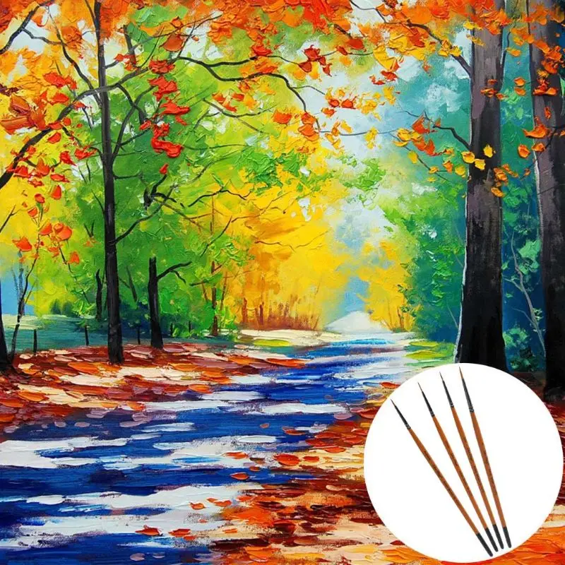 

10pcs/set Fine Hand Detail Painted Thin Hook Line Pen Drawing Point Tip Nylon Brush Acrylic Painting Craft Art Supplies