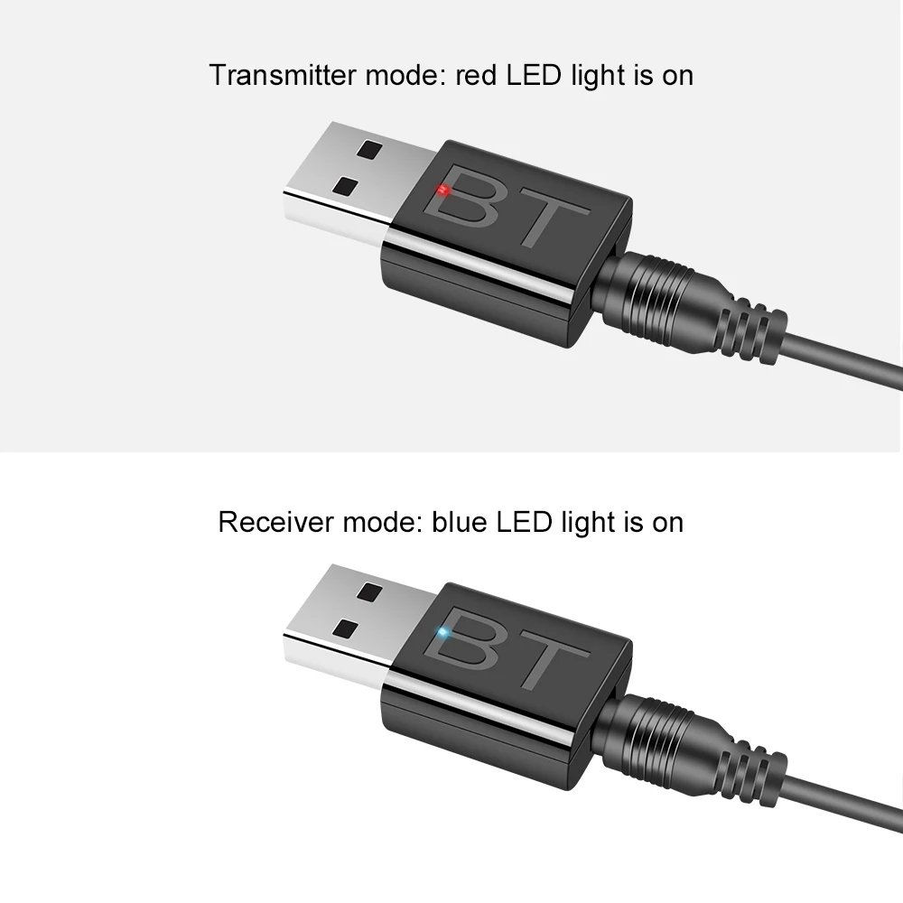 NEW USB Bluetooth 5.0 Transmitter Receiver 3 In 1 Adapter Dongle 3.5mm AUX For TV PC Headset Home Stereo Car HIFI Audio | Компьютеры и