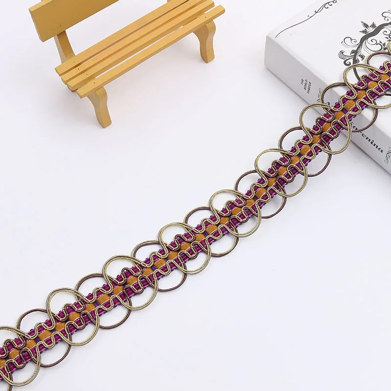 QGVLish 12M/lot 5cm Wide Curtain Lace Trims Belt Ribbons DIY Sewing Sofa Stage Tablecloth Clothing Chair Edge Trim Decor | Дом и сад