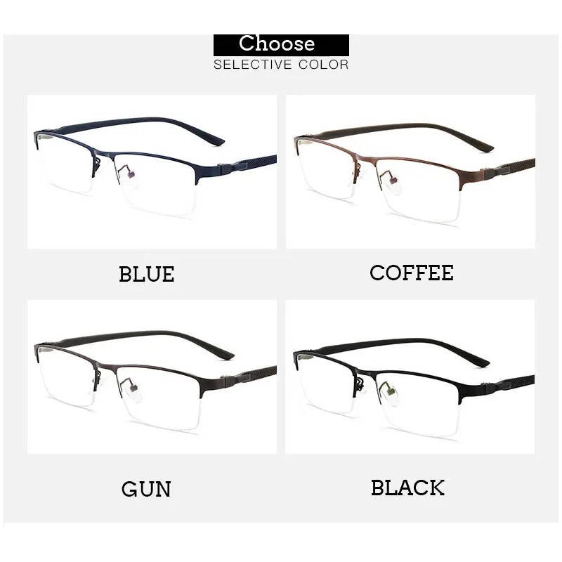 Сверхлегкие мужские очки из титанового сплава для близорукости Суперэластичные