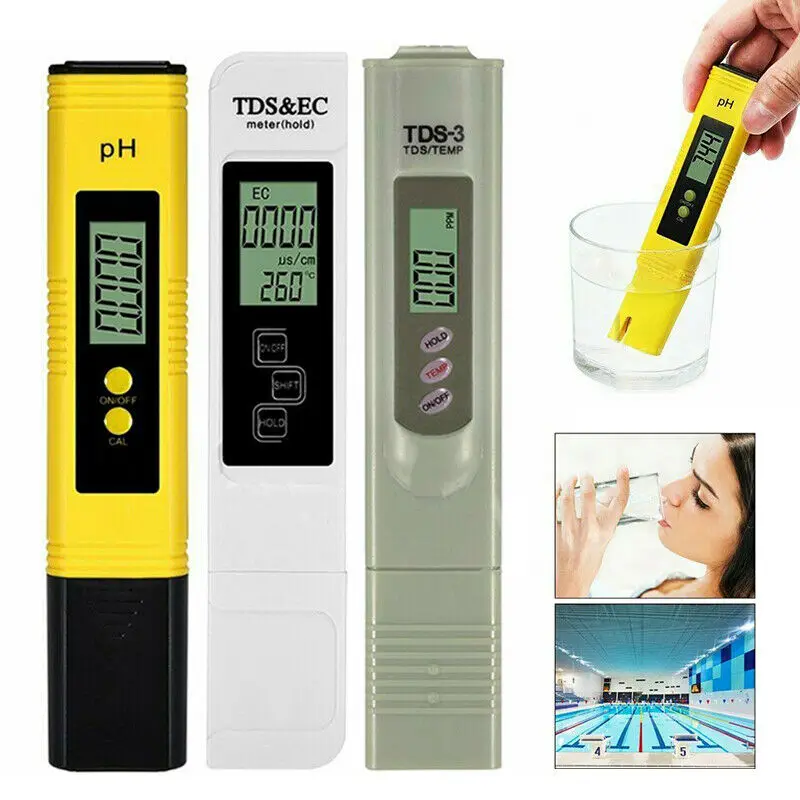 Цифровой Электрический измеритель TDS/EC/PH, тестер для гидропоники, ручка для тестирования воды в аквариуме - изображение