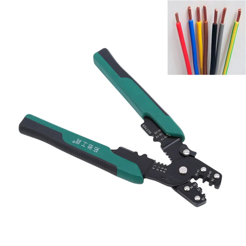 

2020 New High Quality Cold Press Pliers Multi-Function Crimping Plier Wire Stripper Car Connector Bolt Cutter Repair Handle Tool