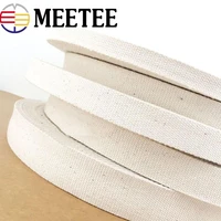 10meters beige canvas cotton webbing ribbon 15mm20mm25mm30mm38mm for bags strap tape belt diy craft for clothinghome decor