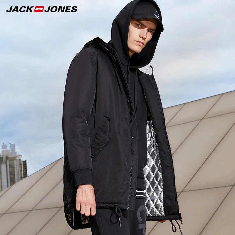 Мужская зимняя водонепроницаемая хлопковая куртка с капюшоном Jack Jones |