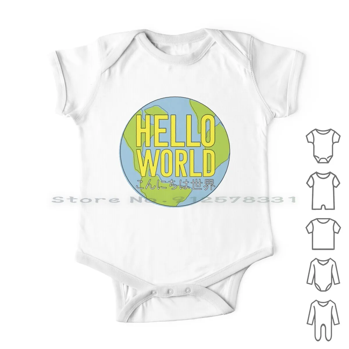 

Комбинезоны для новорожденных Hello World, хлопковые комбинезоны, японские технологии земля, программатор, милые Мультяшные комбинезоны