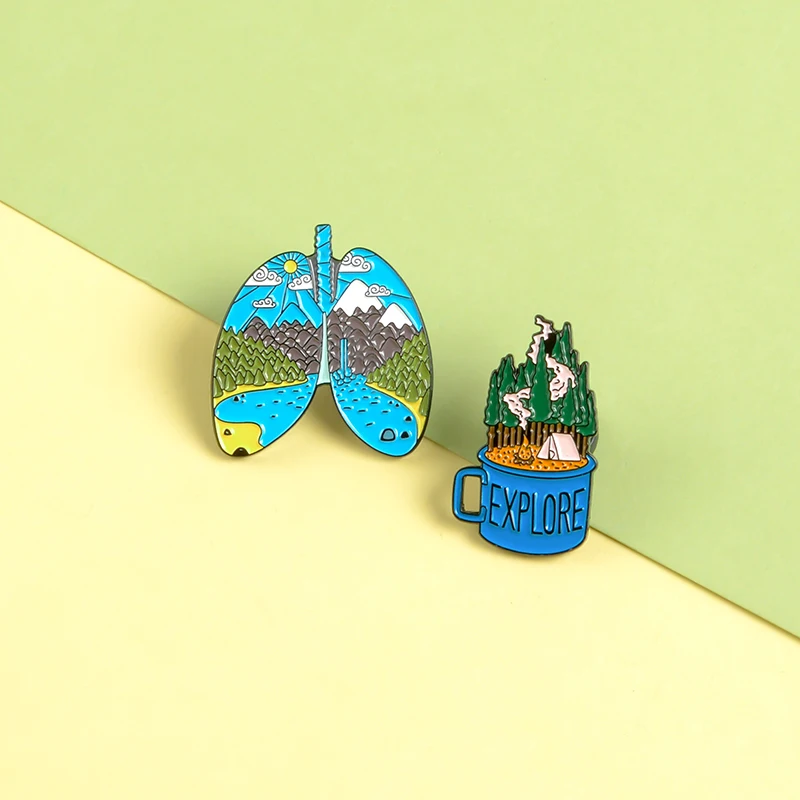 Эмалированная брошь натуральная эмалированная для защиты от солнца неба |