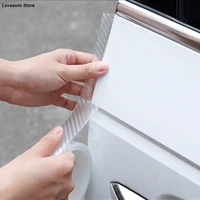 car door edge anti scratch nano tape trunk sill scuff plates film cover bumper protector for toyota rav4 rav 4 2018 2017 2016