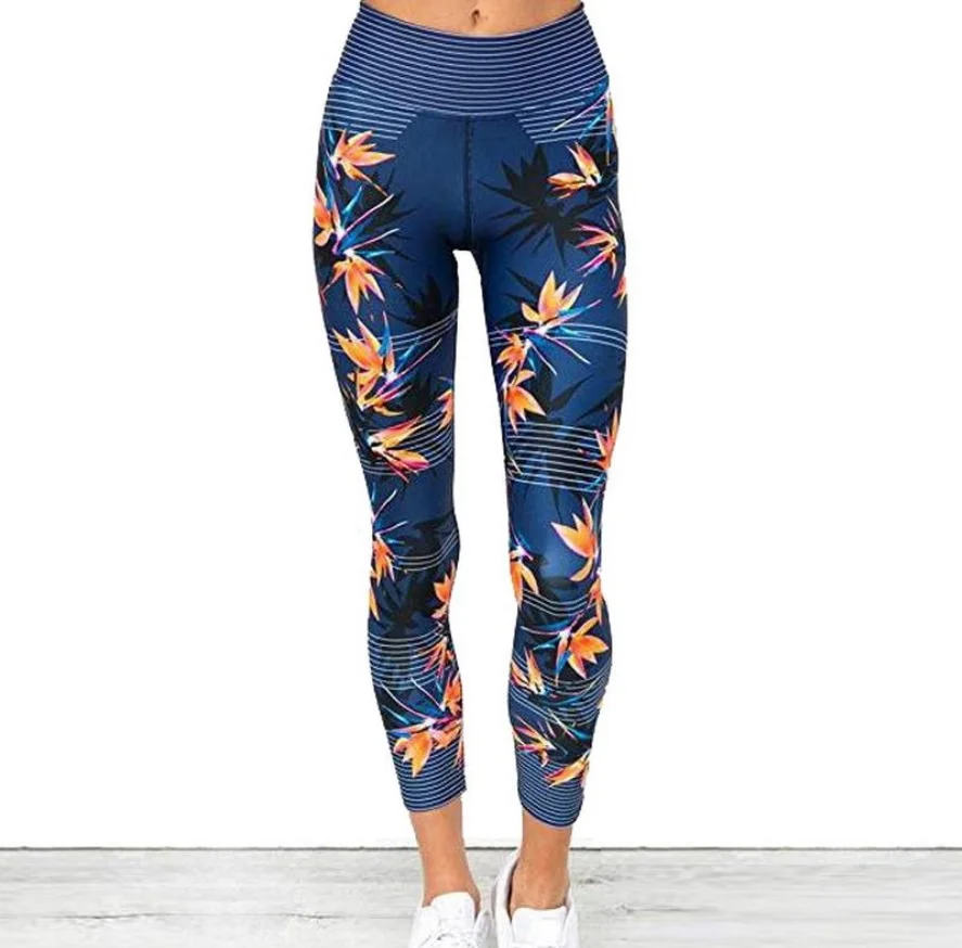 

High Waist Leggings Womens Fitness Workout Leggings Digital Print Push Up Joggers Breathable Jeggings Women Pencil Pants