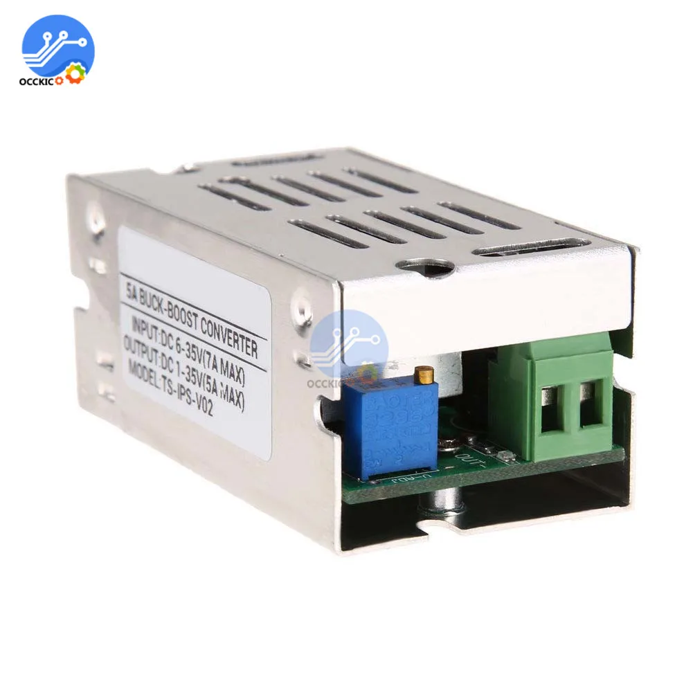 Модуль автоматического понижающего преобразователя мощности 5A регулируемый