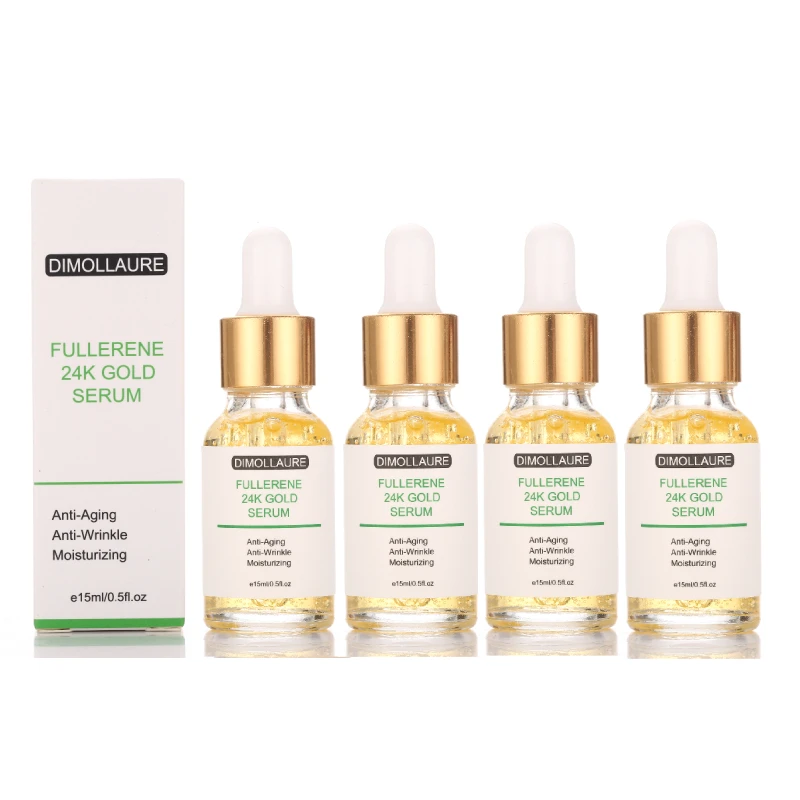 4 шт димоллер фуллерен 24K Золотая Сыворотка гиалуроновая кислота сыворотка шесть