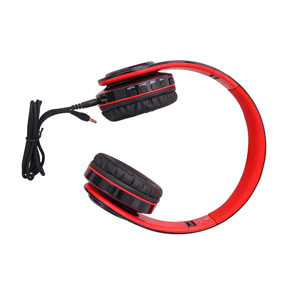 Hi-Fi стереонаушники bluetooth наушники Музыкальная гарнитура FM и поддержка sd-карты с
