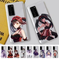 toplbpcs date a live phone case for huawei p20 30 pro lite psmart 2019 y5 6 7 honor 8 10 i lite mate 20lite