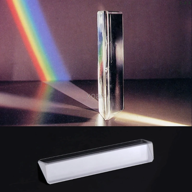 

Triangular color prism K9 Optical Glass Right Angle Reflecting Triangular Prism For Teaching Light Spectrum M13 dropship