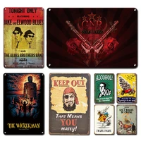 retro nostalgic rock band metal poster tin sign vintage music bar metal plate signs decoration chic man cave home decor plaques