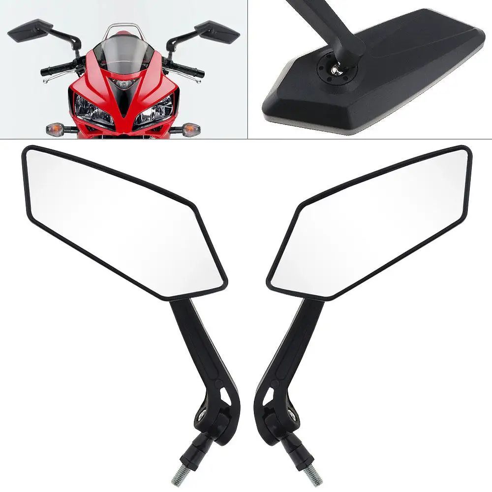 

2 Pcs ABS Universal Scooter Side Rearview Mirrors Pair Moped ATV Motorcycle Backup