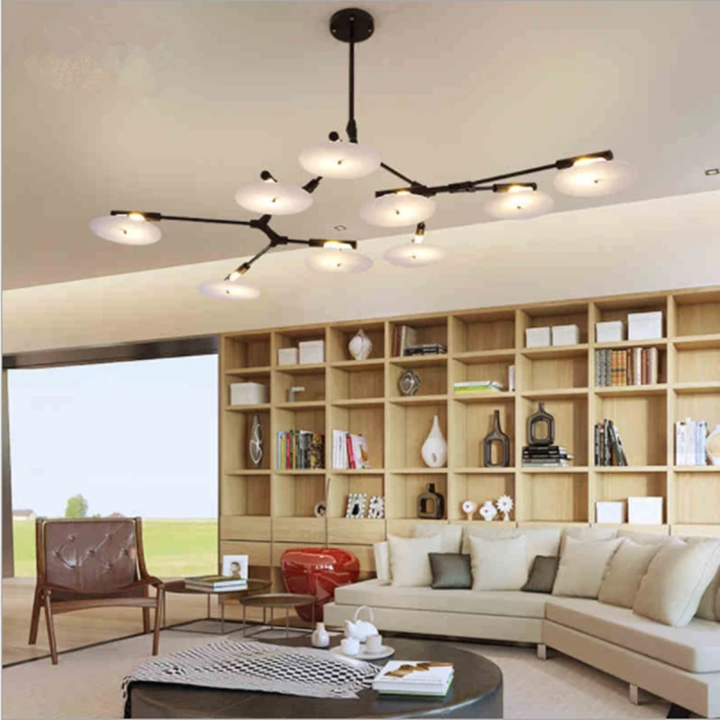 Современная дизайнерская люстра в виде дерева Роскошная лампа скандинавском