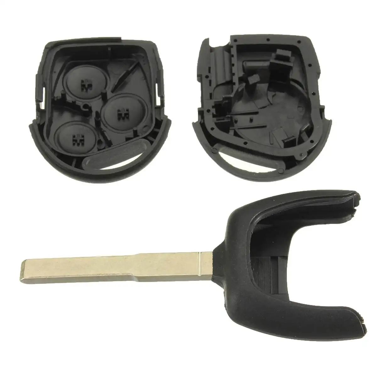 3 кнопочный корпус ключа дистанционного управления с необработанным лезвием для