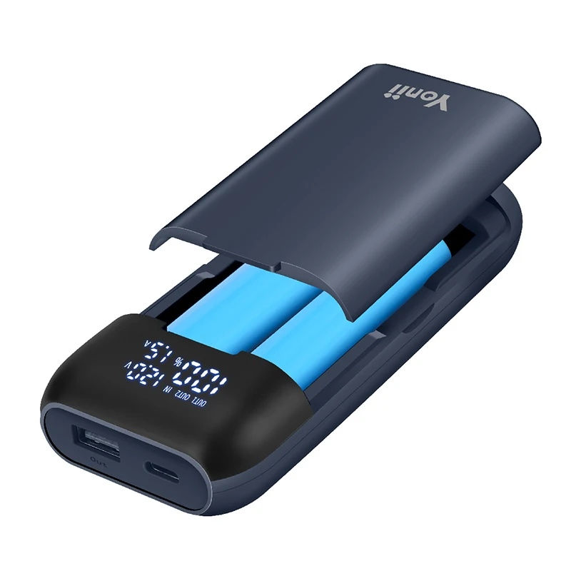 Чехол для зарядного устройства 18650 DIY Power Bank Box QC3.0 PD 18 Вт чехол быстрой зарядки