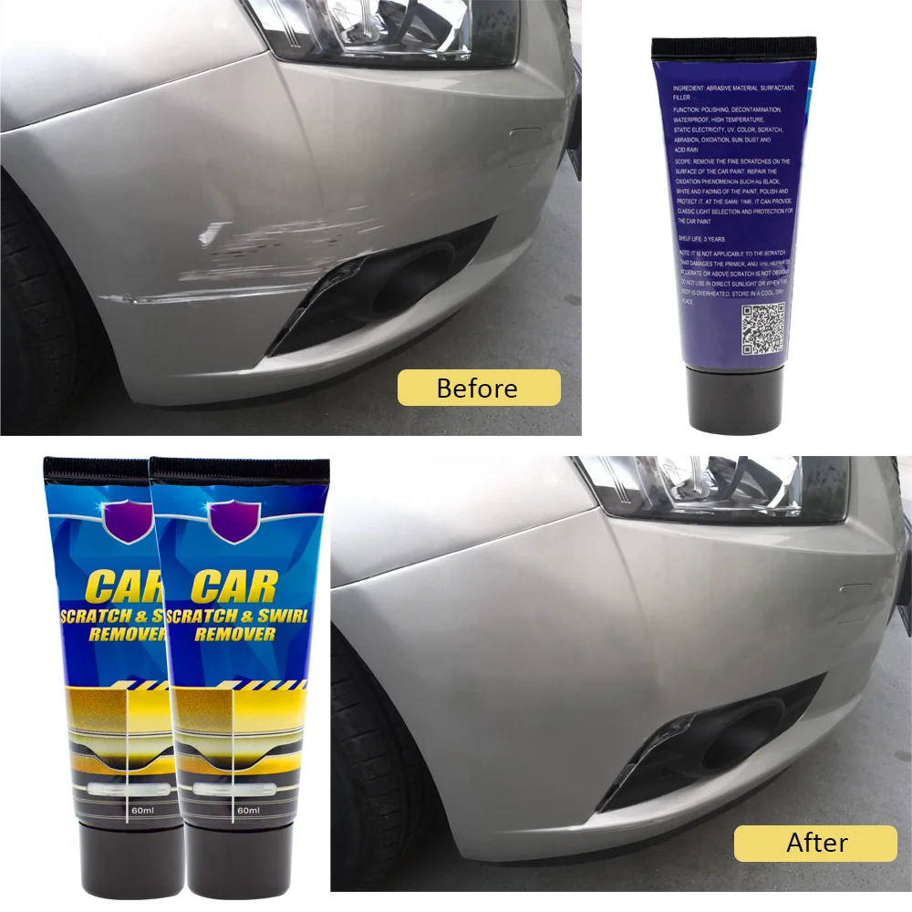 

60ML Car Scratch Swirl Remover Car Polishing Paint Care Repair Kit Oxidation Scratch Clear Repair Remove