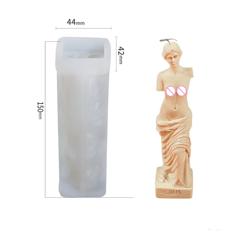 

DIY manual 3D human body art candle silica gel mold man and woman model human body silica gel mold crystal resin wax mold candle