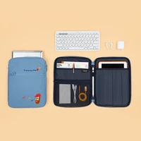 2021 new bear tablet case laptop bag for mac ipad pro 9 7 11 10 5 inch cartoon lightning bear korean ins sleeve inner bag pouch