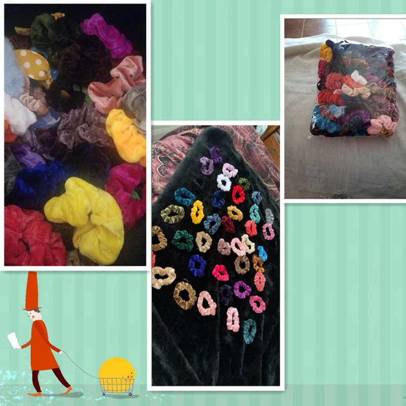 Женские резиновые ленты аксессуары для волос 40 шт. | Аксессуары одежды