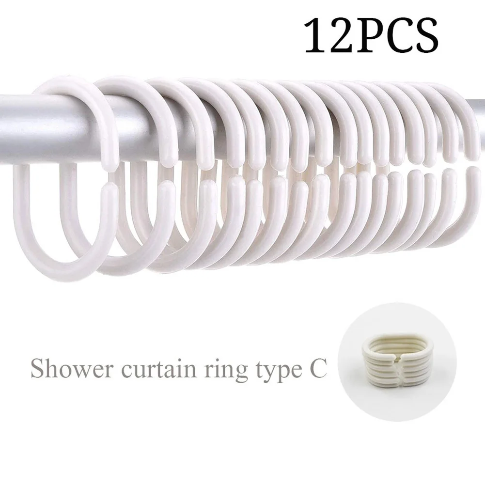 

Waterproof 3D Shower Curtain Transparent White Clear Bathroom Curtain Home Decoration Bathroom Accessaries With 12pcs Hooks
