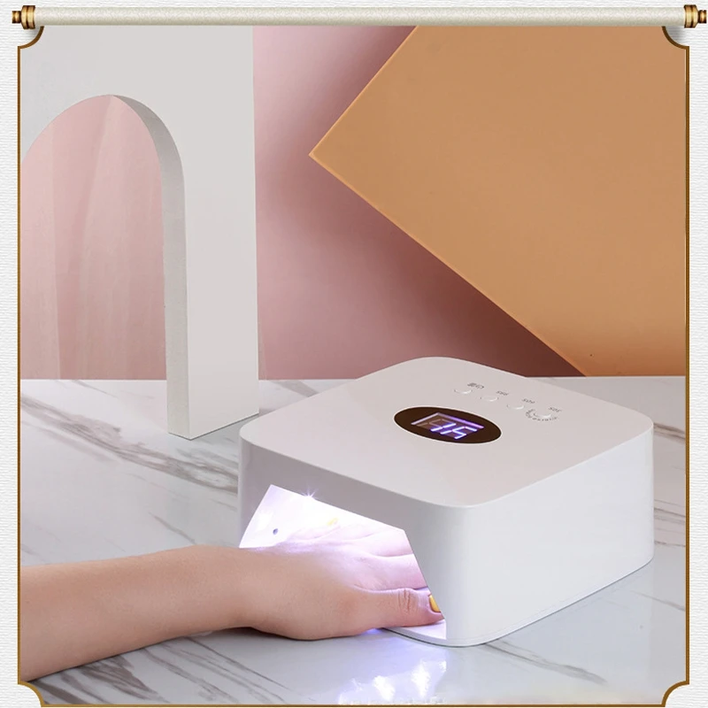 

Rechargeable LED Nail Dryer Manicure Lamp Therapy Machine Quick Drying Wireless Portable Manicure Light 54W EU Plug