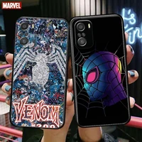 black marvel cool for xiaomi redmi note 10s 10 9t 9s 9 8t 8 7s 7 6 5a 5 pro max soft black phone case