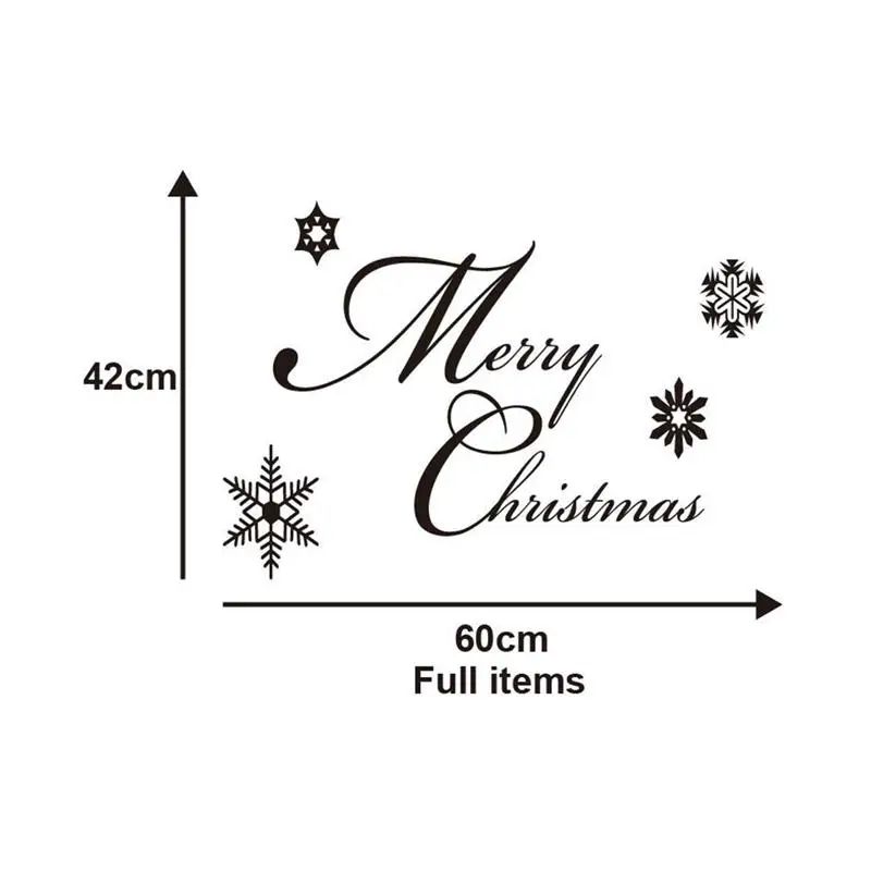 1 шт. стикер со съемными буквами Счастливого Рождества фон Плакат на стену обои