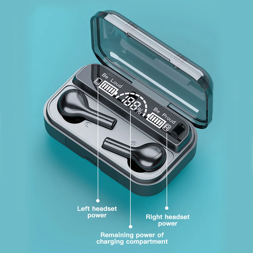 

TWS Bluetooth 5.0 Earbuds Wireless Stereo Sports Headphones with Microphone Earpiece Bluetooth Sport Earbuds Headset