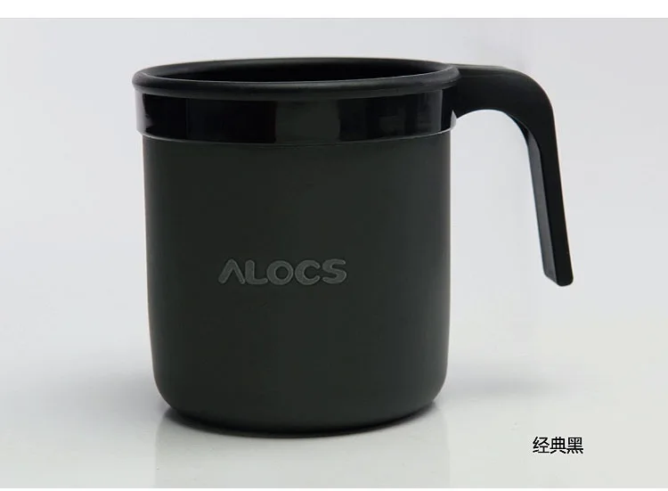 ALOCS 400 мл уличная металлическая чашка портативная походная кофейная посуда