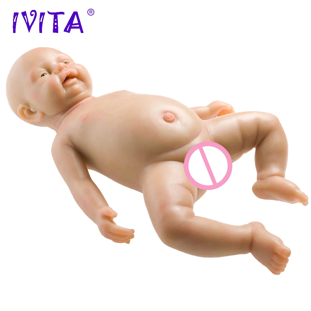 [ из США и Китая] IVITA WG1502 полностью силиконовая кукла Reborn baby girl реалистичные искусственные игрушки для детей