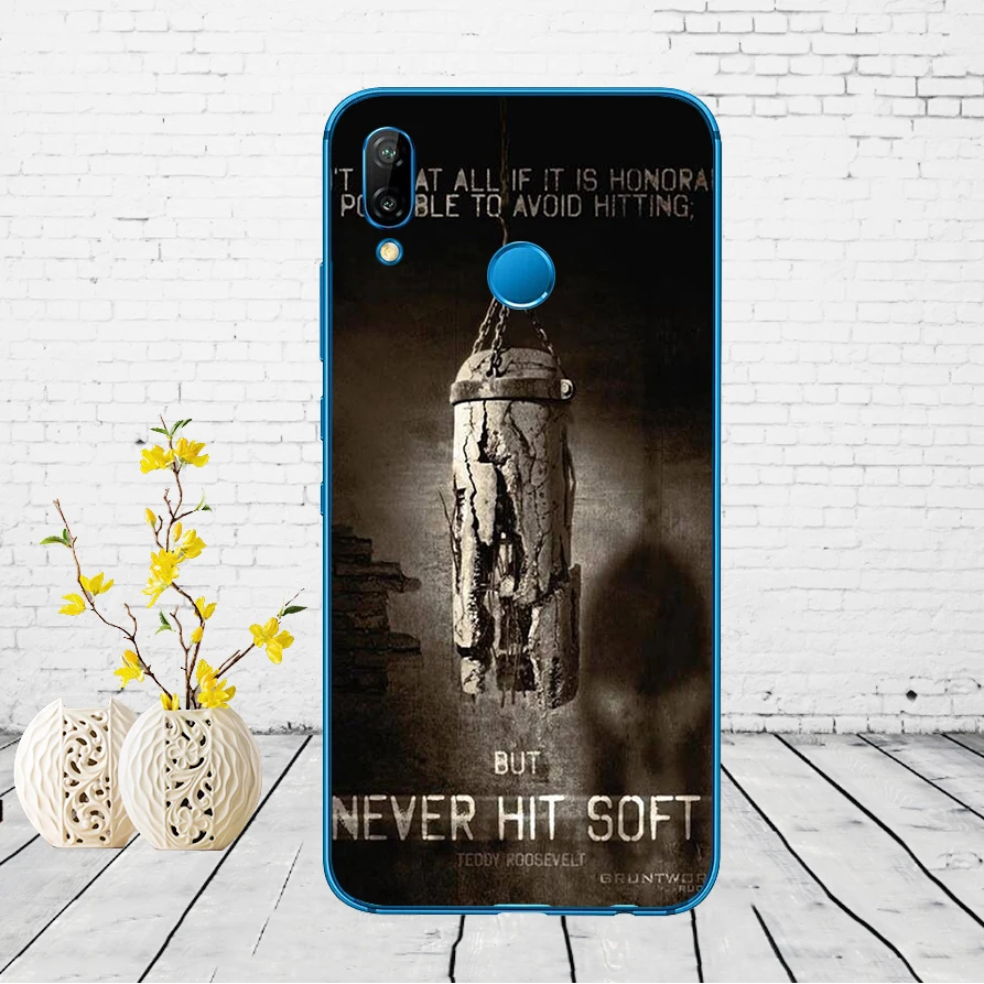 50DD Муай тайская борьба бокс Мягкий силиконовый чехол для Huawei P9 P10 P20 P30 Lite mate 10 20 PRO lite p smart чехол