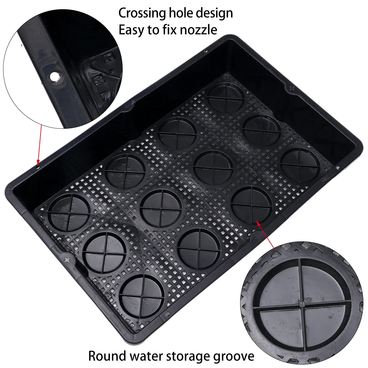 Plastic Plant Nursery Pots Nursing Tray Seeding Gardening Bonsai Plate Seedling Basin For Greenhouse Home Garden | Дом и сад
