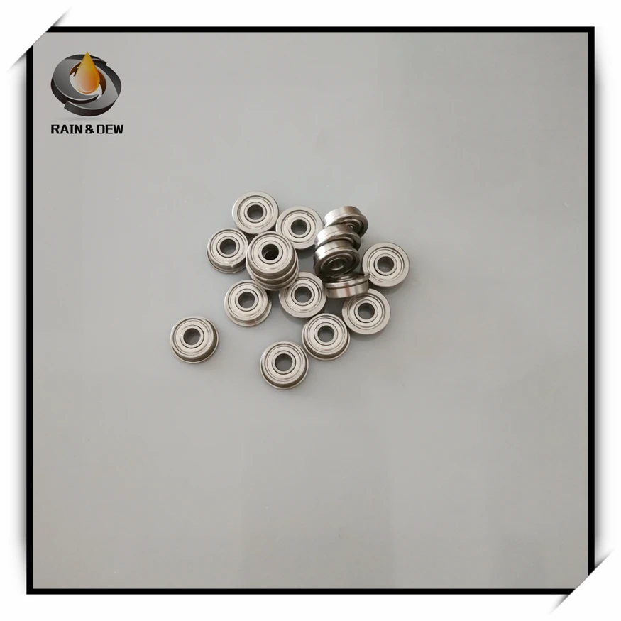 10Pcs 5X8X2.5 mm MF85ZZ ABEC-7 Flange Ball Bearing |