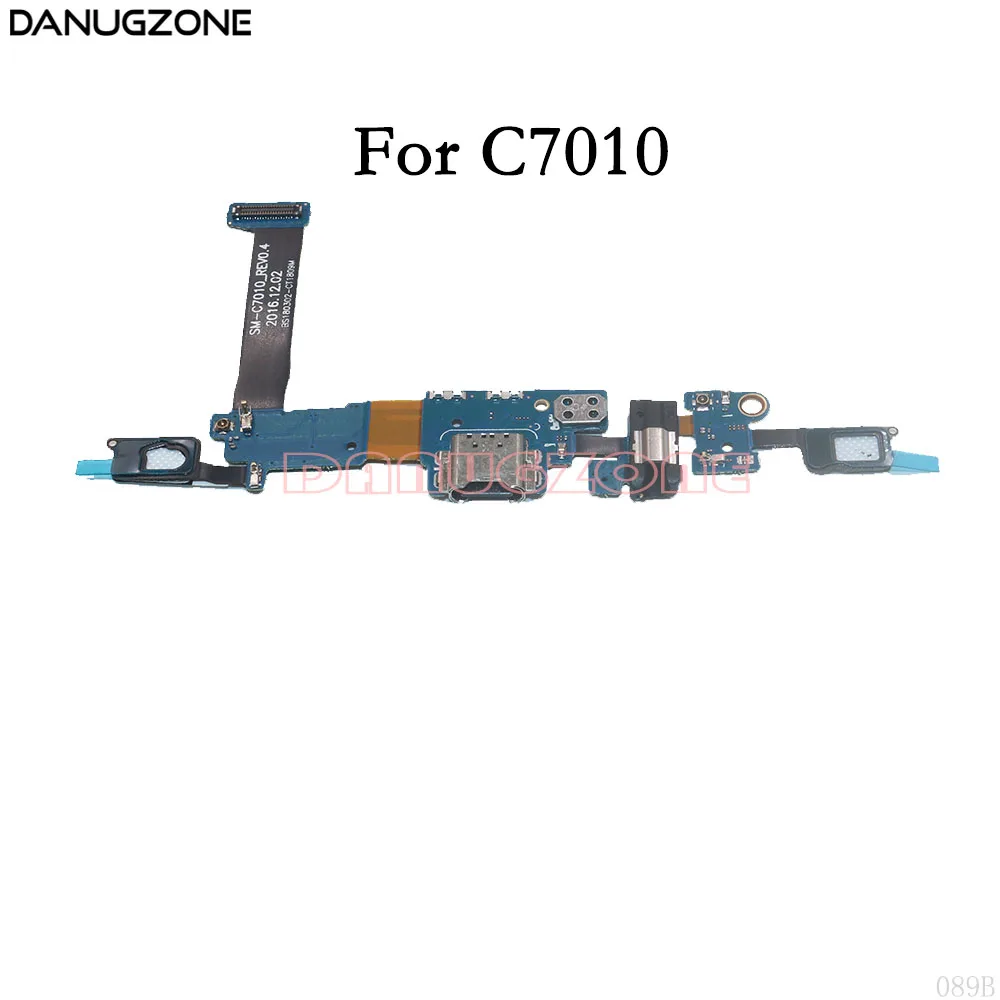 

2PCS For Samsung Galaxy C7 C7000 / C7 Pro C7010 USB Charge Dock Socket Charging Port Connector Audio Earphone Jack Flex Cable