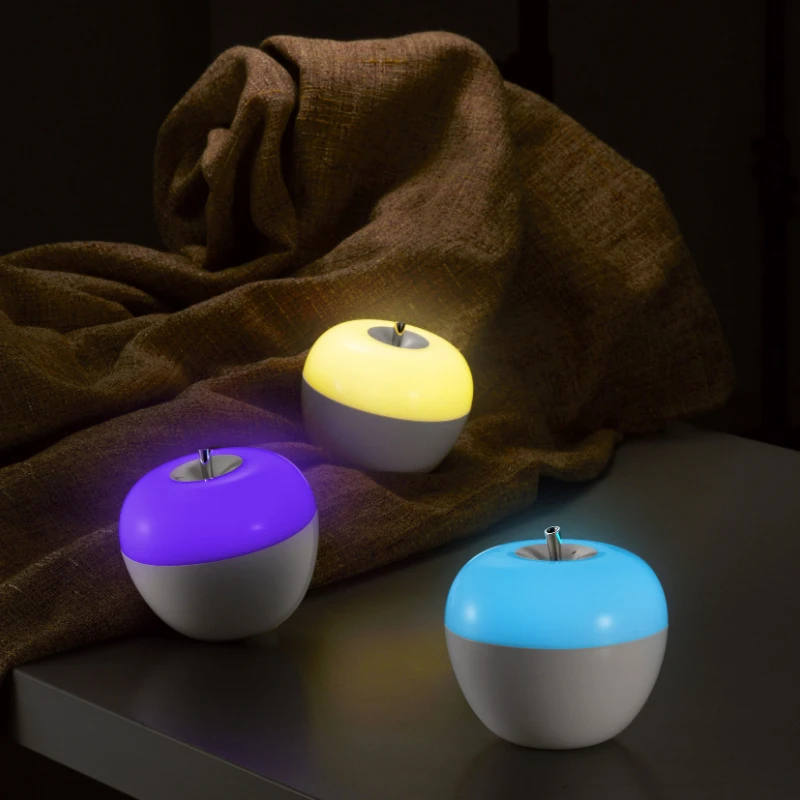 

Chargeable Strange Bright Blow On Off Dimming Colorful Discoloration Apple Blowing Control Ambient Light Portable Night Light
