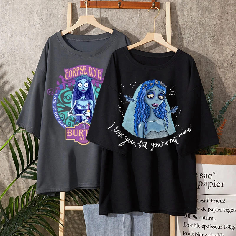 Футболка женская летняя с графическим принтом в готическом стиле | Женская