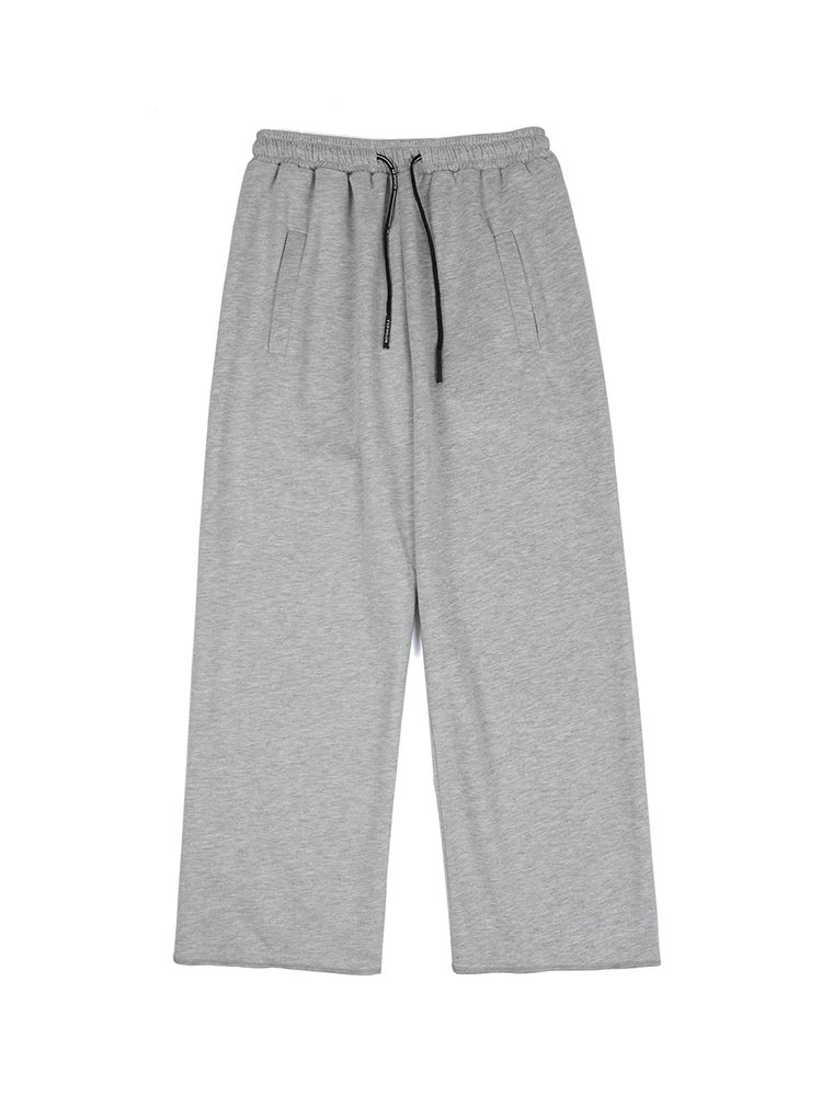 

Korean-style autumn wide-leg casual pants Men's Youth straight sports cropped pants