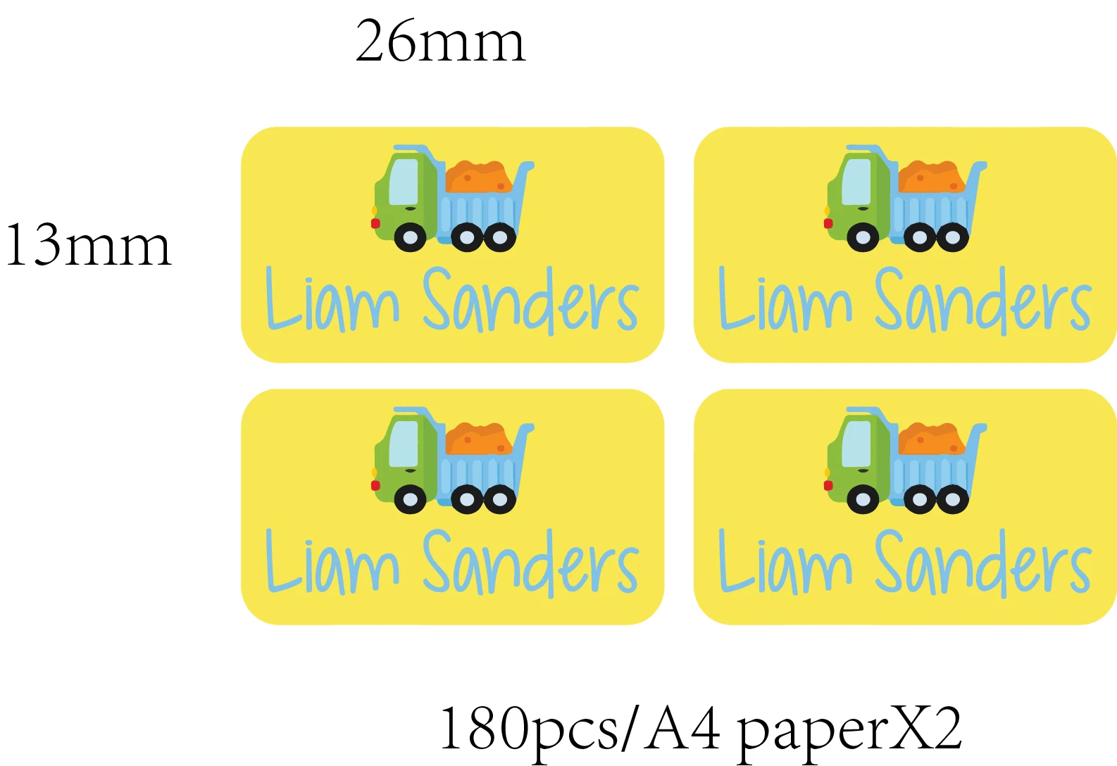 13BGJ-Free postage-13x26mm цветная бирка наклейка школа supplyэкскаватор наклейки, маленькое Имя Наклейки, милое имя наклейки