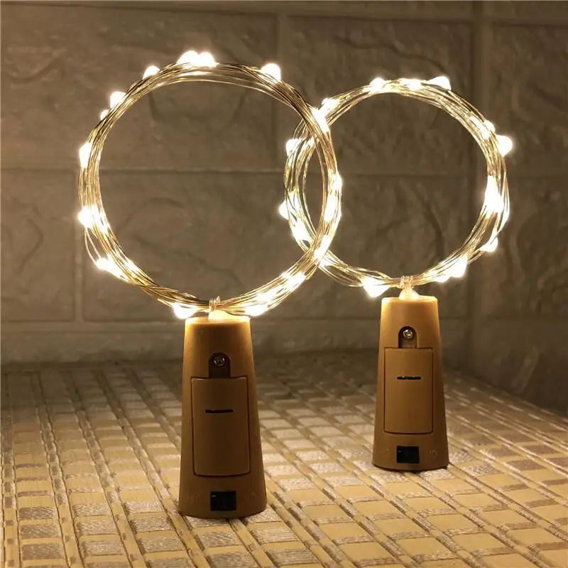 LED пробки в форме гирлянды светодиодные светильник медный провод шнура для